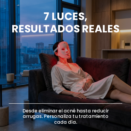 Máscara facial LED