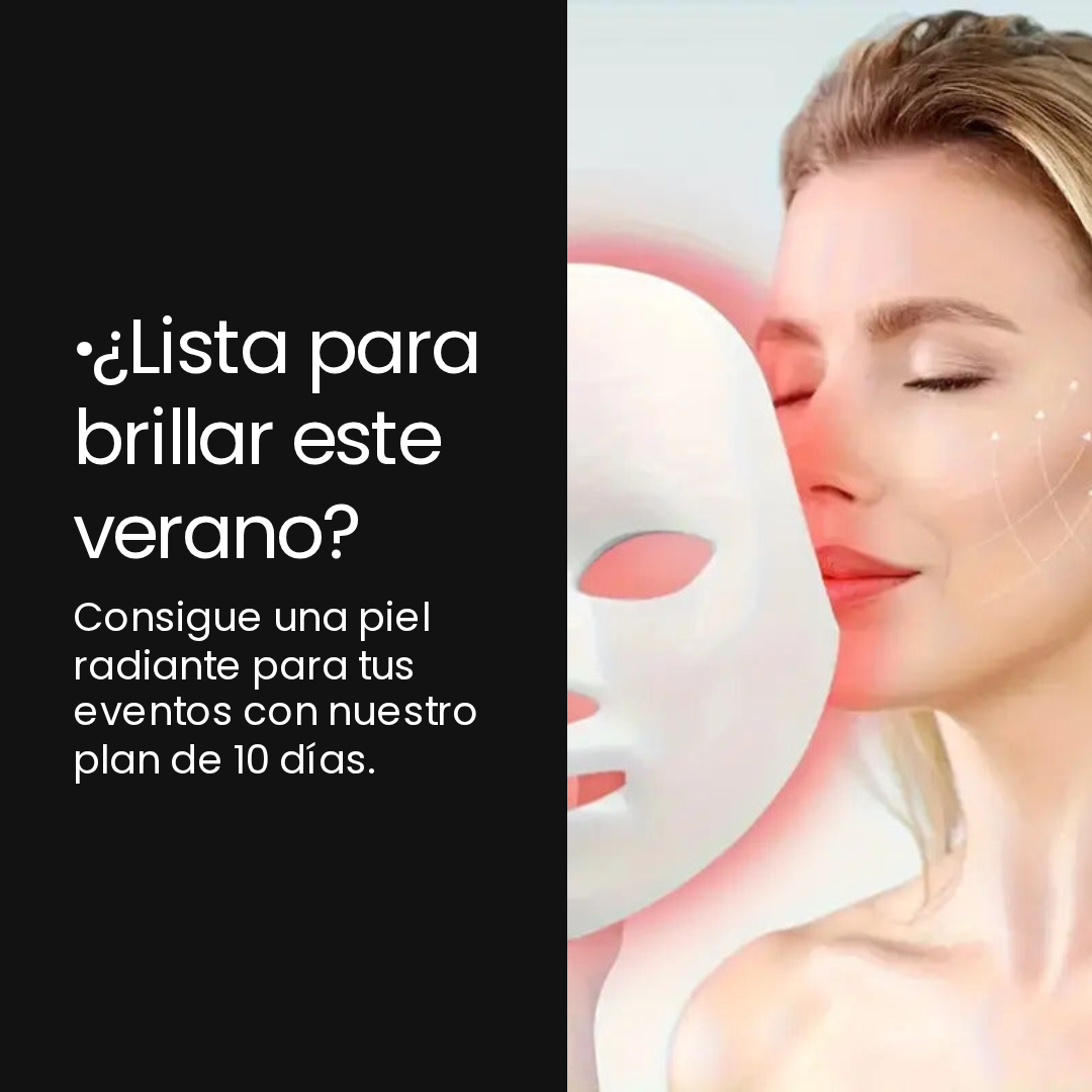Máscara facial LED