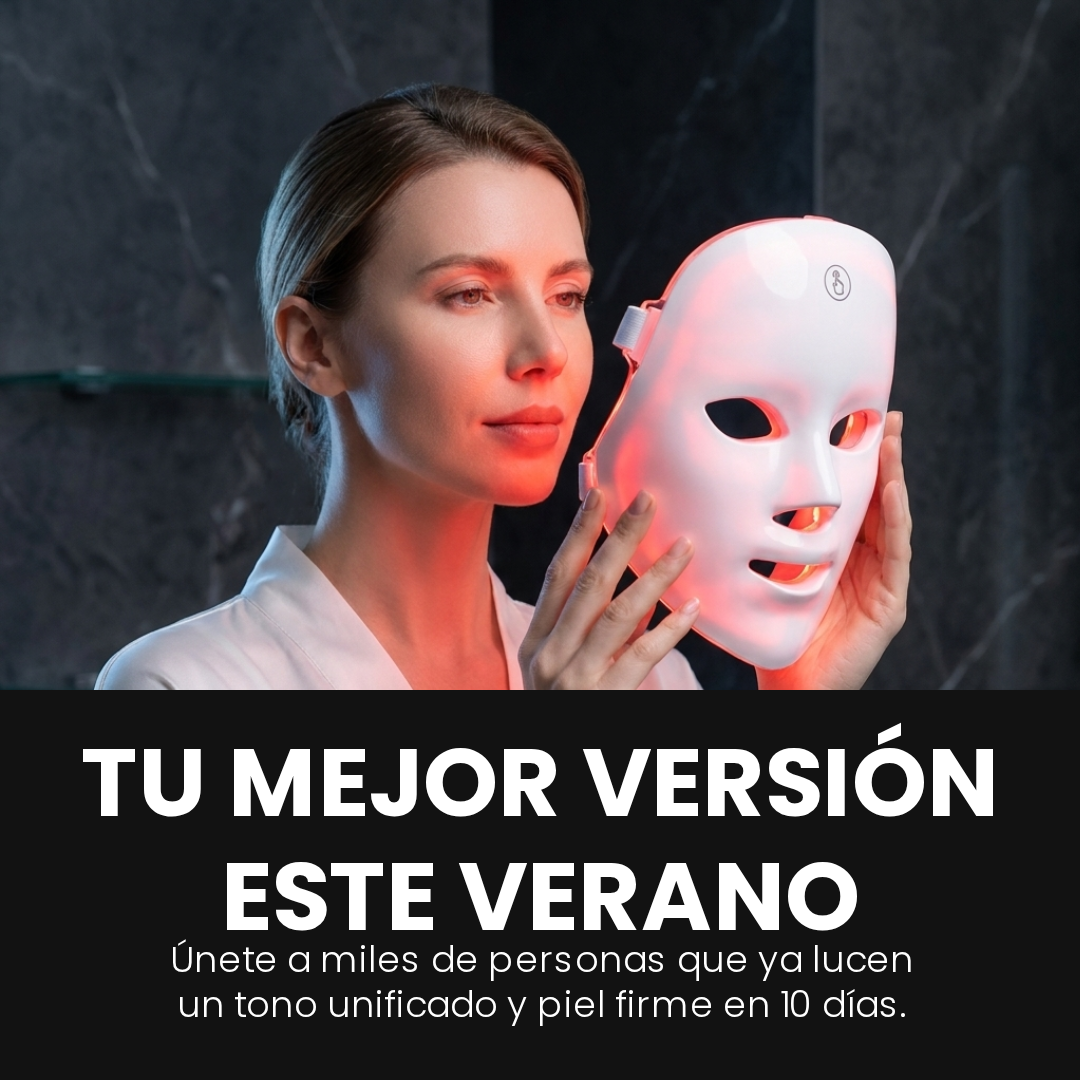 Máscara facial LED
