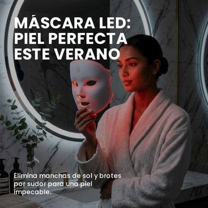 Máscara facial LED