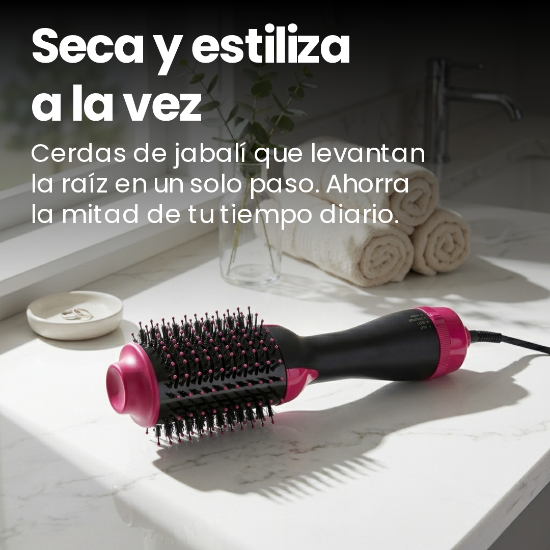 Cepillo secador y voluminizador Rosa