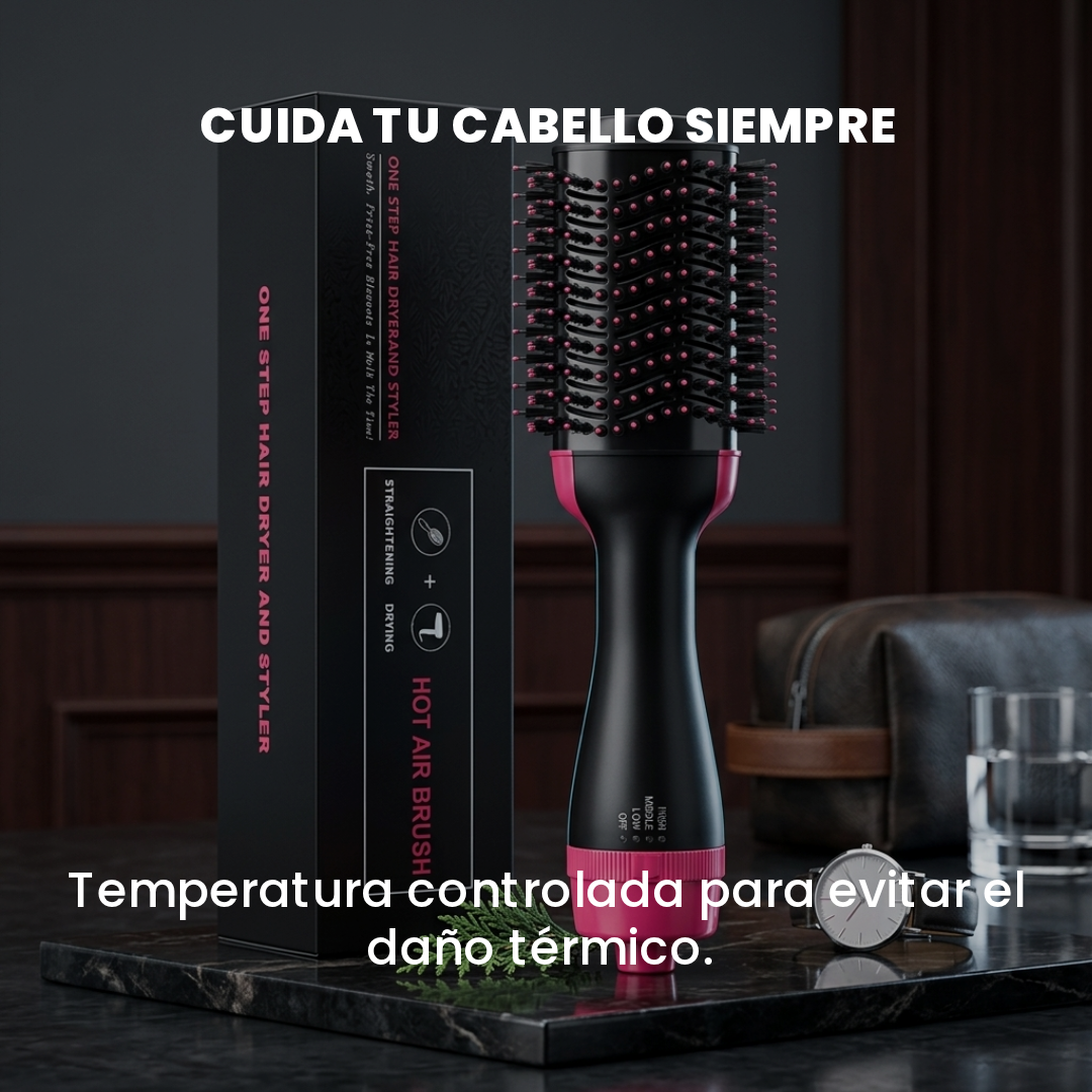 Cepillo secador y voluminizador Rosa